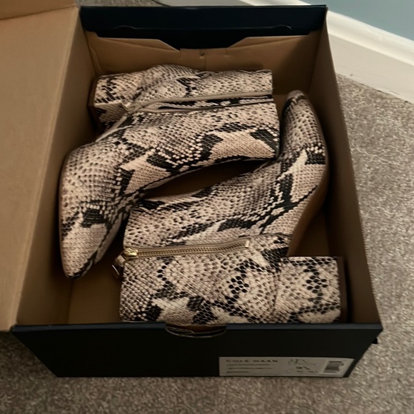 Cole Haan Eva Snake Bootie Size 9 - Picture 1 of 5